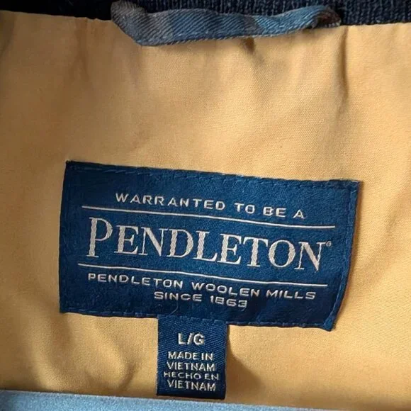 Women's Yellow Pendleton Rain Jacket with Plaid Lining - Large - Picture 3 of 6